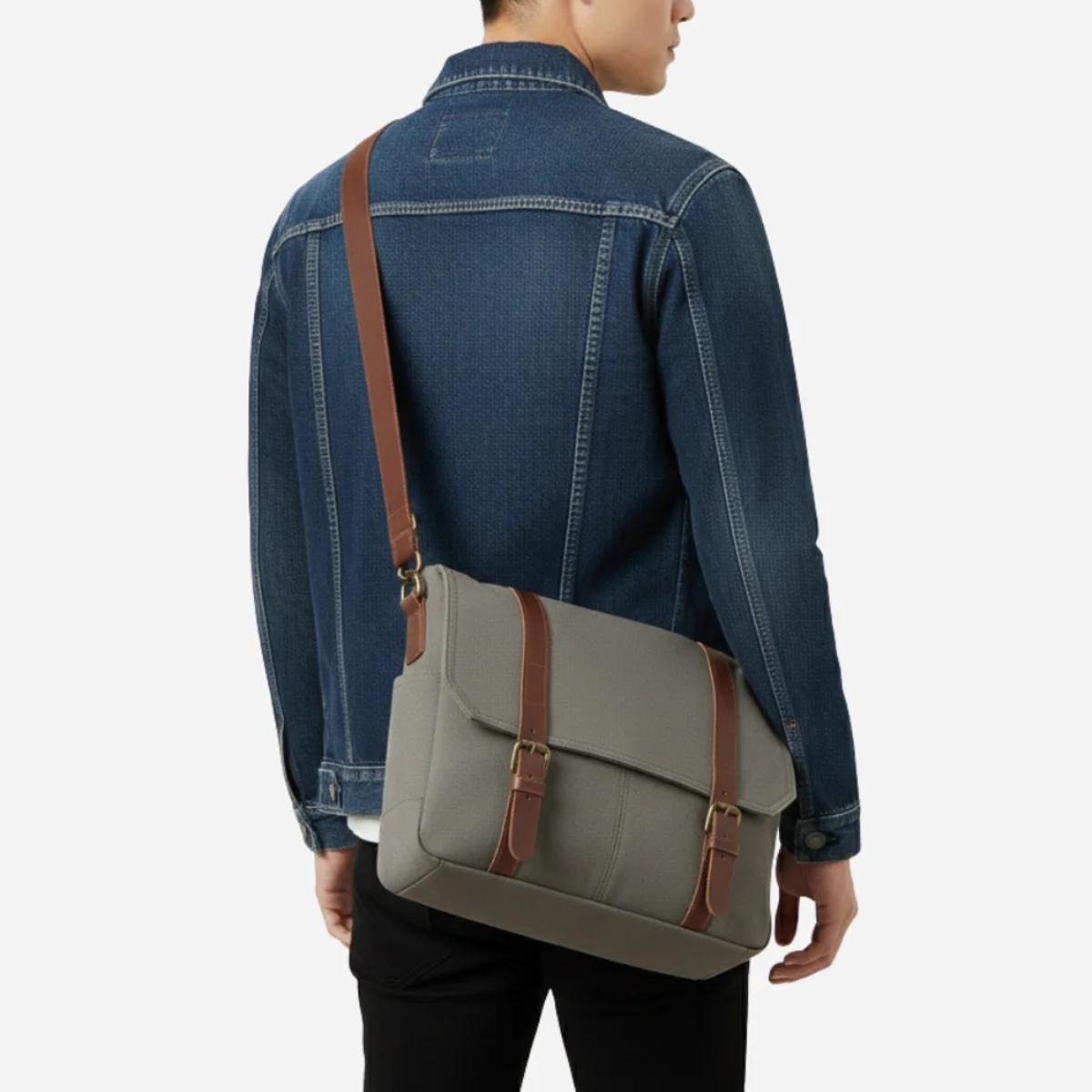bag-canvas-gray-classic-model-side