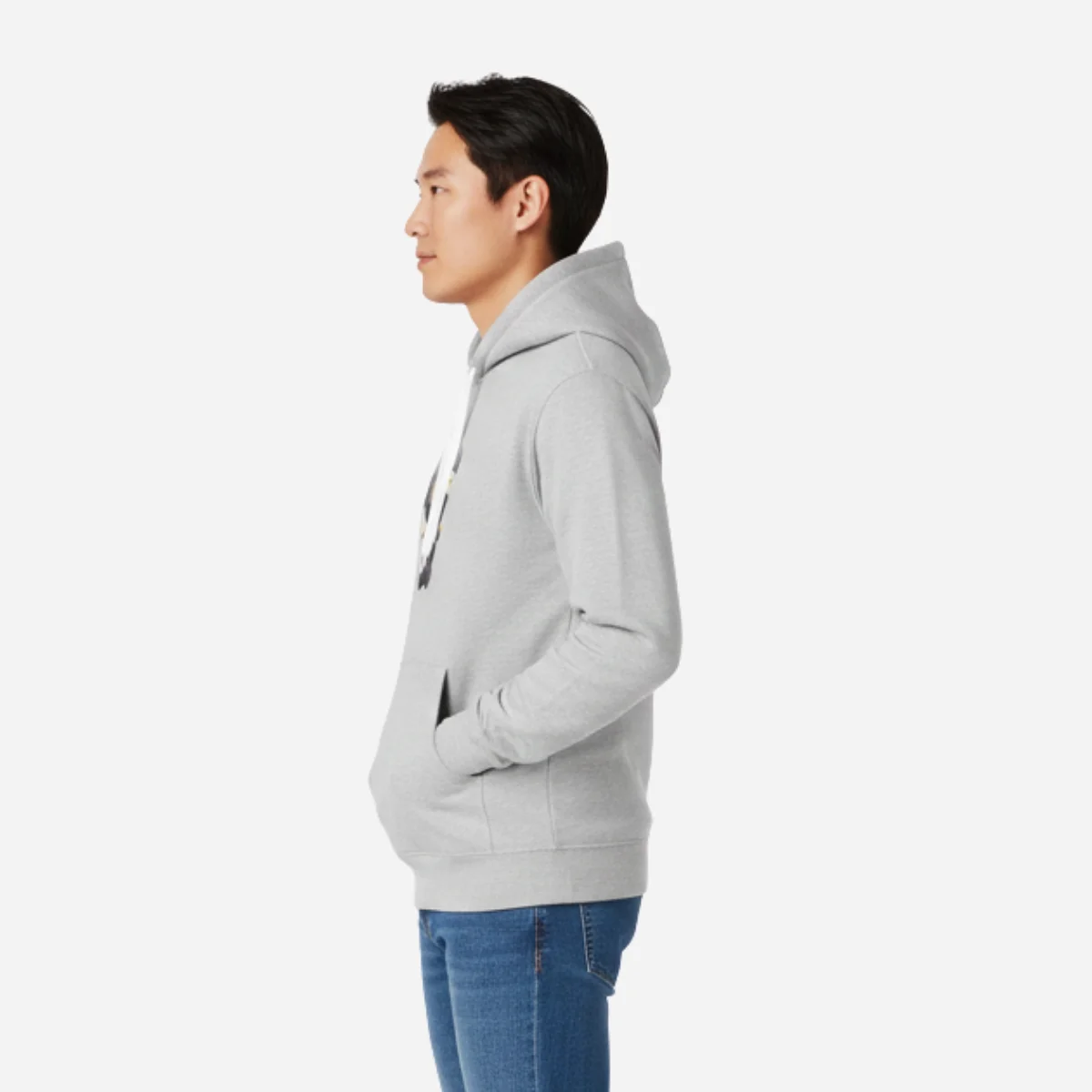 hoodie-ninja-gray-model-side